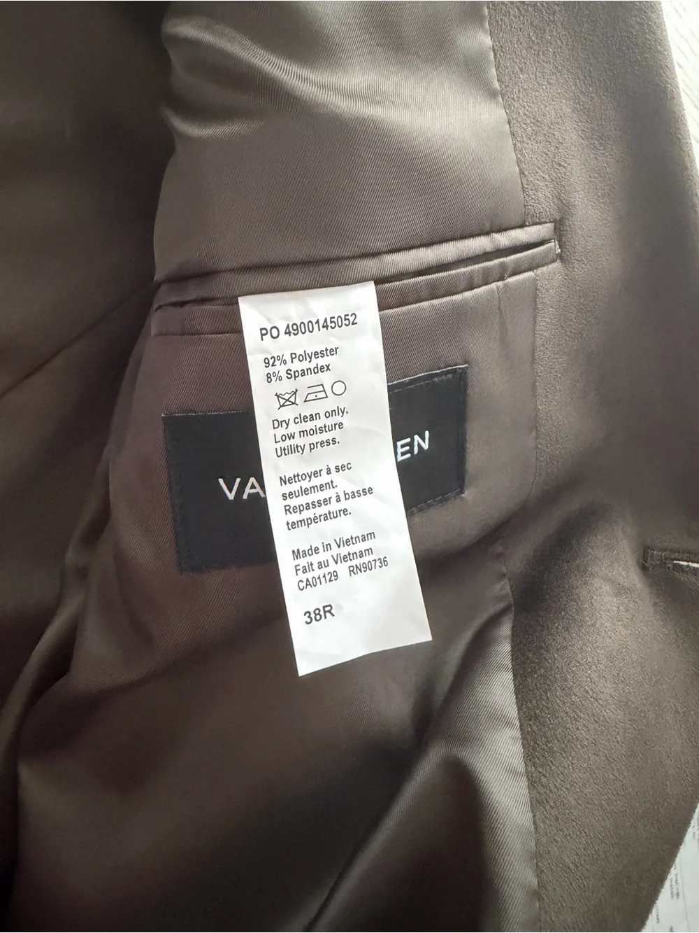 Van Heusen Comfort Performance Modern Fit Blazer – Dark Olive – 38R NWT